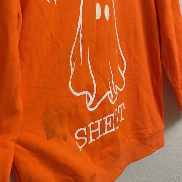ADTN Men's Too Old For This Sheet Sweatshirt Size XXL in Orange - Picture 2 of 5